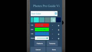 How to change text color in Photex pro screenshot 4