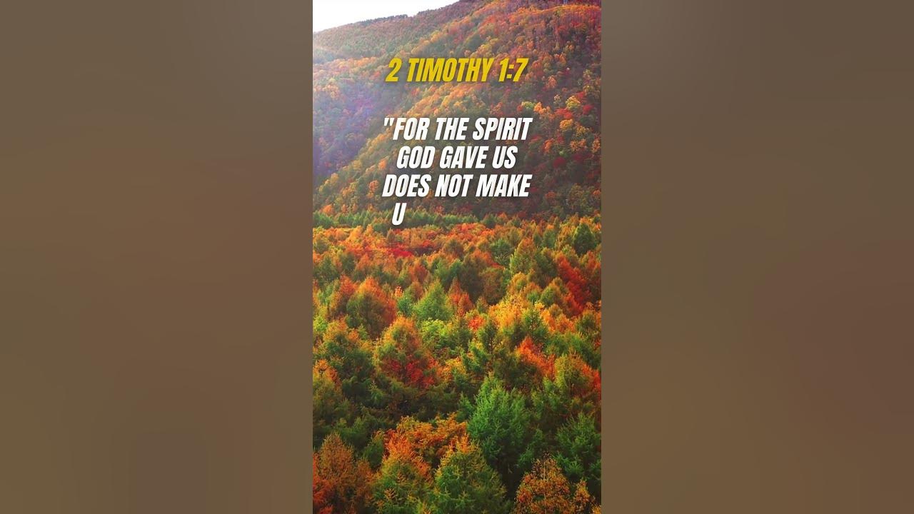 #inspirational  #bible  verse - 2 Timothy 1:7