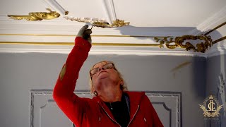 Adding Gold To The Ceiling Details.