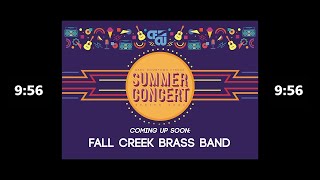 CFCU Summer Concert Series Presents: Fall Creek Brass Band!