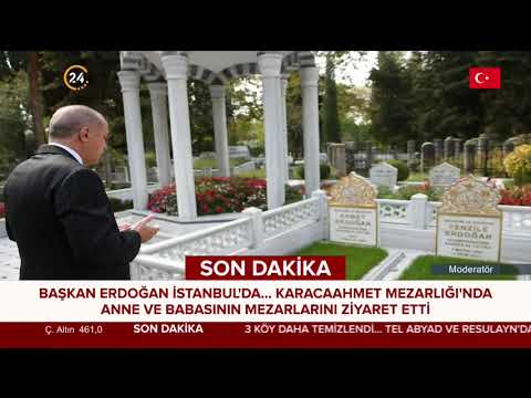 Başkan Erdoğan, annesi ve babasının mezarlarını ziyaret etti