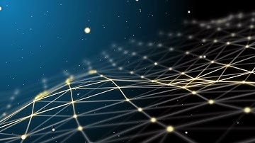 abstract fantasy network strings motion background depth of field settings 3d rendering