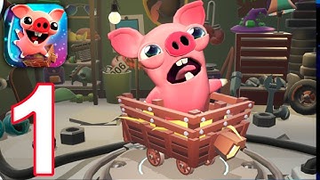 Bacon Escape 2 - Gameplay Walkthrough Part 1 - Chapter 1 1-8 LVL (Android IOS)