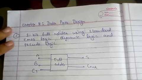 Chapter 8 - Data Path Design