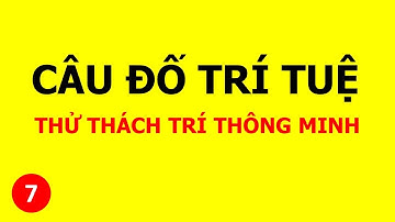 Những câu đố trí tuệ thử thách trí thông minh - Phần 7