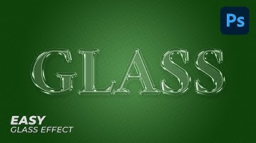 Glass Text Effect Glass Logo Effect   Photoshop Tutorial Easy