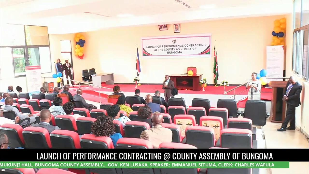 BUNGOMA COUNTY ASSEMBLY PERFORMANCE CONTRACT SIGNING YouTube