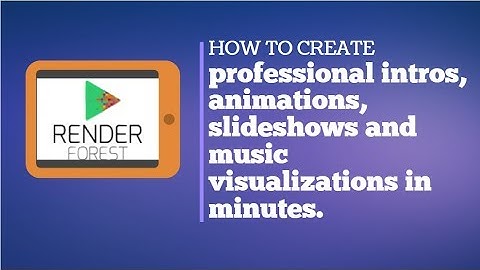 how to create professional intros, animations, slideshows and music visualizations in minutes.