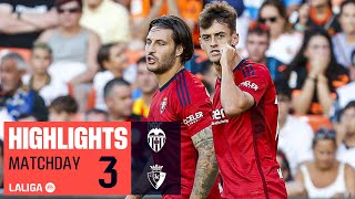 Resumen de Valencia CF vs CA Osasuna (1-2)