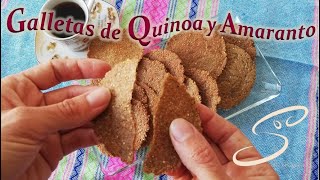 Galletas de QUINOA y AMARANTO Sin HORNO | Sin Harina | CRUJIENTES  Fáciles | Cocina & Vida Saludable