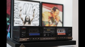 JVC TD-W10 Stereo Double Cassette Deck from the 80s