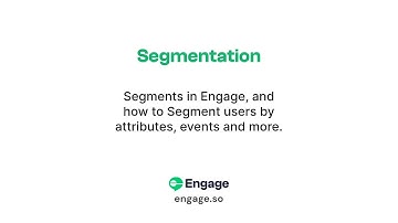 Segment your users by attributes, events, actions and more