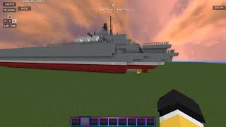 Second day of Slava-Class Cruiser Build Minecraft (Thanks to Lord Dakr for the Tutorial!)
