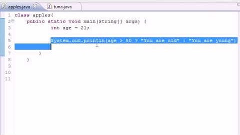 Java Programming Tutorial   20   Conditional Operators