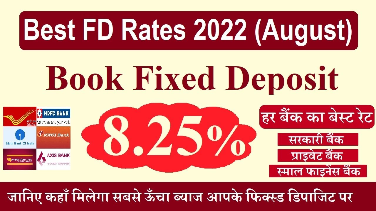 Book FD 8 25 Best FD Rates 2022 Know The Highest Fixed Deposit 