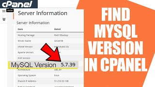 How to find MySQL version through cPanel interface?