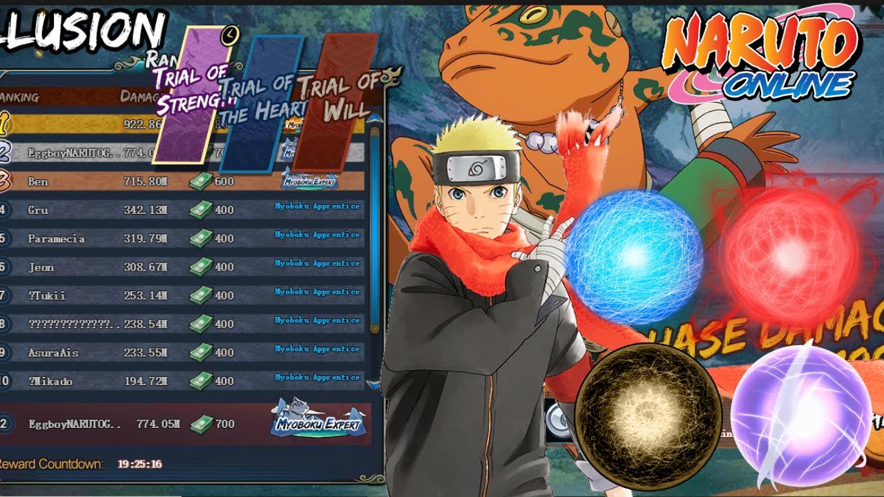 Naruto Online - Trial of Strength Experiment Using Naruto [Sasuke Shinden] ENGLISH SERVER