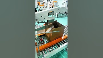 Fully automatic carton sealing machine#machine #factory #packaging #machinegirl #automobile