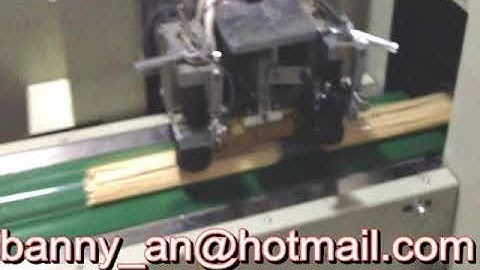 barbecue  bamboo skewer stick counting packing machine