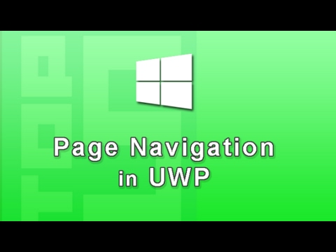 Page Navigation in UWP Windows 10 Apps