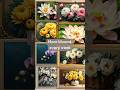 Different Flowers, Different Blessings 🌿 Feng Shui Explained in Seconds #shortart #goldframedart