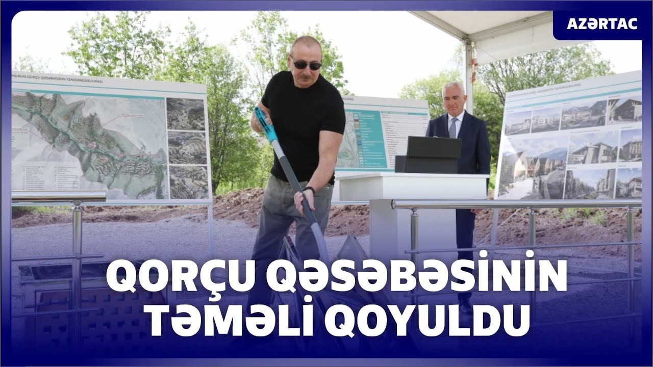 Laçının Qorçu qəsəbəsinin təməli qoyulub