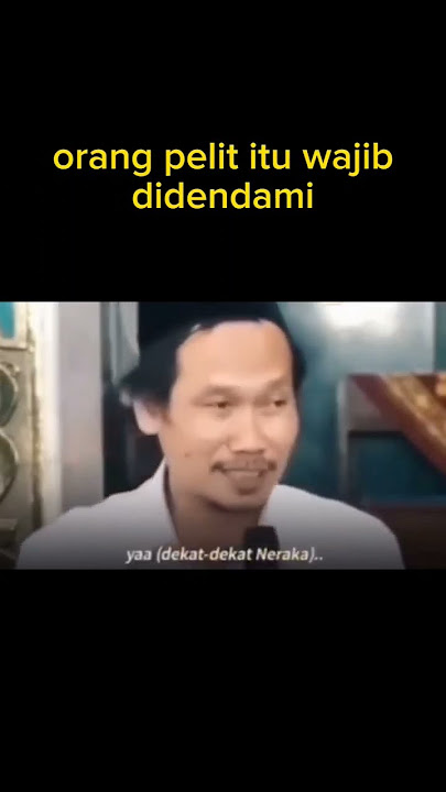 orang pelit itu wajib didendami #gusbaha