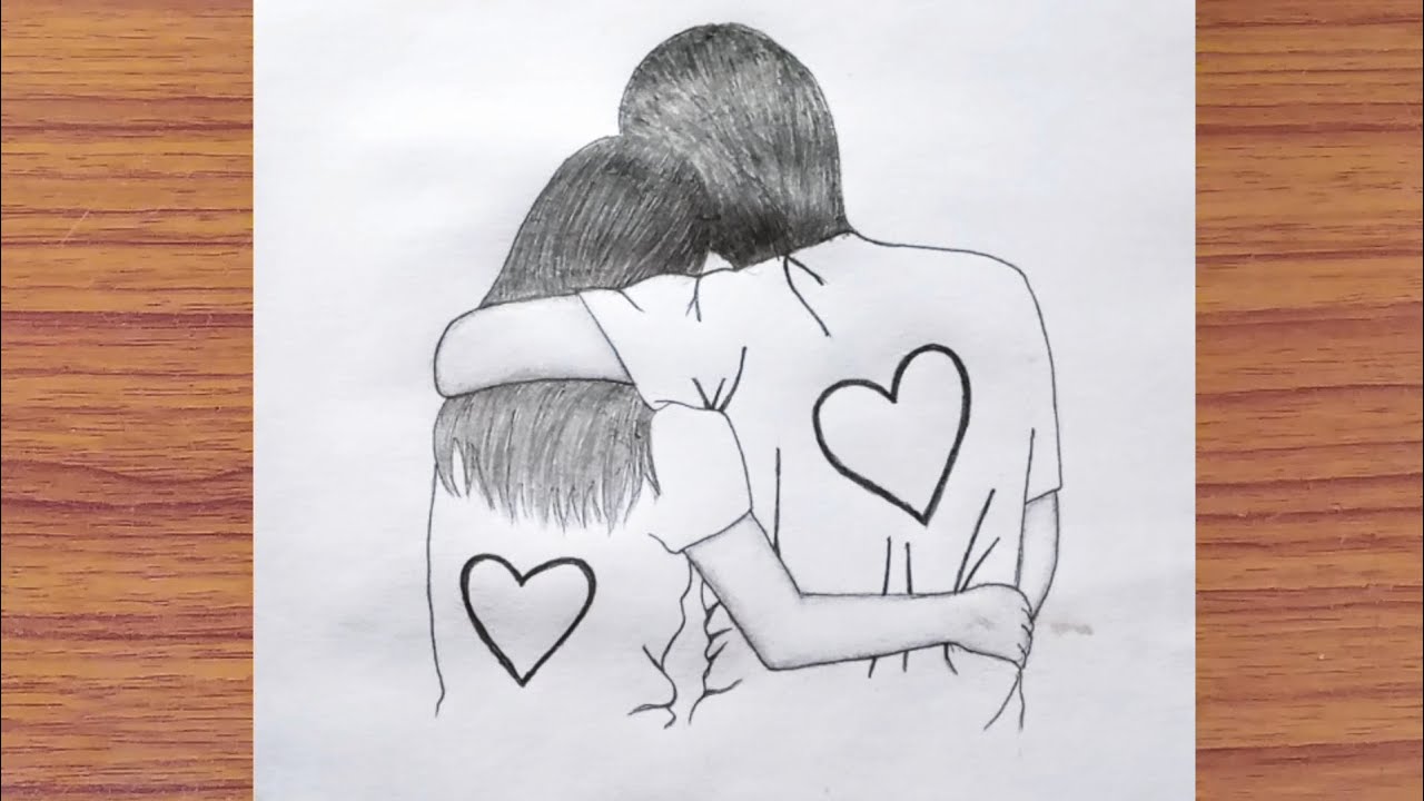 Share 142+ love couple drawing 