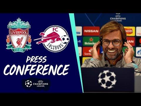 Liverpool's pre-Salzburg Champions League press conference | Jürgen Klopp & Sadio Mane