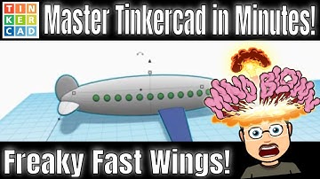 Freaky Fast Jet Airliner Wings  Tinkercad Codeblocks Airport Upgrade