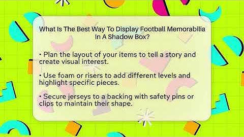 What Is The Best Way To Display Football Memorabilia In A Shadow Box? - The Memorabilia Zone