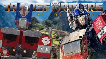 How to build Optimus Prime from Transformers in Minecraft!!