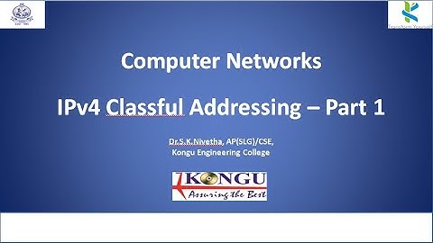 IPv4 Classful Address | Part-1 | In English | Computer Networks | CS Lectures by SKN