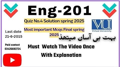 ENG201-Business and Technical English Writing (Quiz 4) Most Important Mcqs Final term