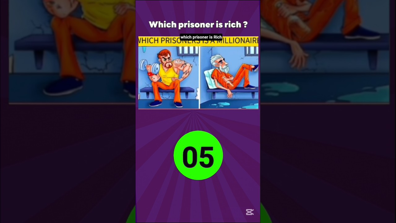 Which Prisoner is rich | Test Your IQ skills