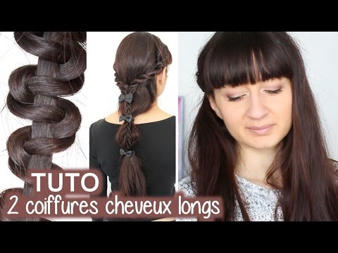 2 tutos coiffure cheveux longs - YouTube