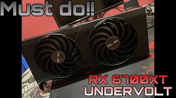 RX 6700XT Undervolt settings you must do!