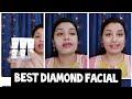 How To Do DIAMOND FACIAL AT HOME | VLCC Diamond facial kit review