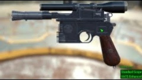 The coolest gun (fallout 4 DL-44 Blaster mod )