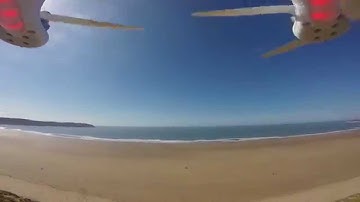 DJI Phantom drone footage + bumpy failsafe landing