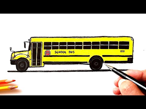 Video: Come Disegnare Un Autobus Con Una Matita