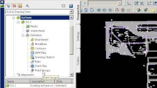 Adding Data to a Surface in Civil 3d: Point Groups
