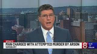 Man charged with attempted murder by arson in Simsbury