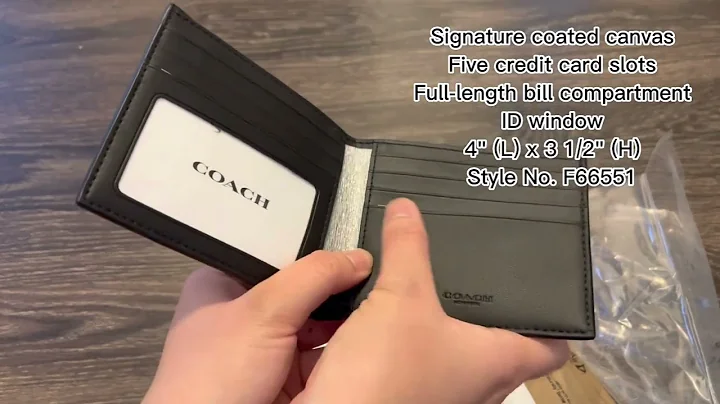 Unboxing ID Billfold Wallet In Signature Canvas #unboxing #coachoutlet