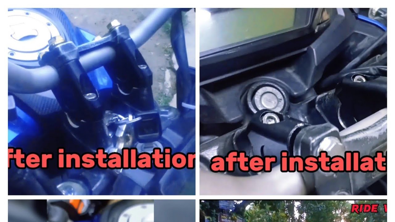 honda handlebar riser installation. honda bike modified