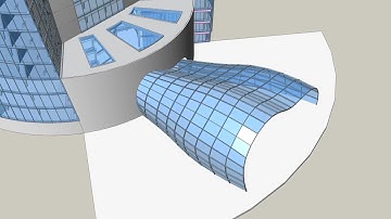 Convert complex, curved surface into window panels with BricsCAD