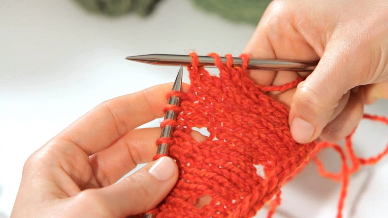 How To Do A Yarn Over Knitting