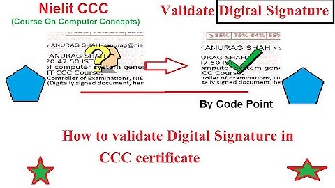 CCC (course on computer concepts) Certificate validation Error