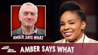 Amber Says What: Robert De Niro's Baby, Tupac's Killer