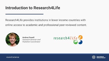 Research4Life webinar recording video